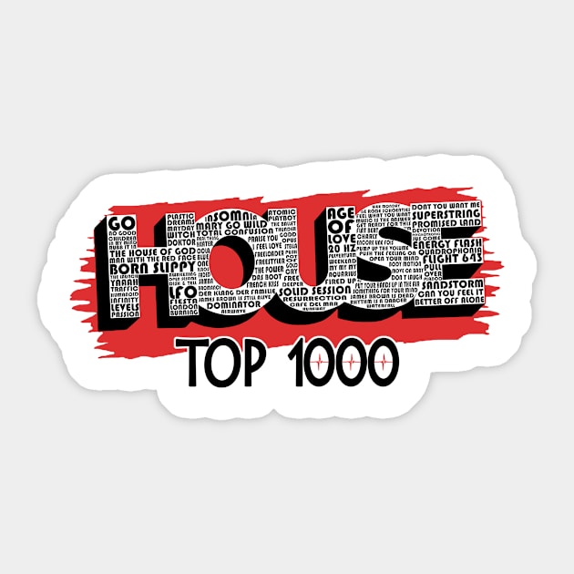 House Top 1000 enkel wit Sticker by WkDesign